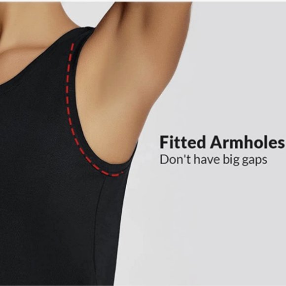 NEW Bayleaf Women's Wide-Strap Cotton Tank Top / Workout /Yoga / Crewneck SMALL - Picture 3 of 6